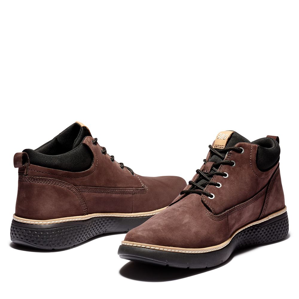 Botas de Seguridad Timberland Hombre Cross Mark Better Cuero Marrones Oscuro - Chile HAO-561479